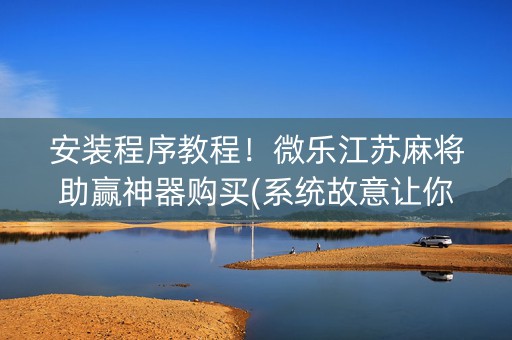 安装程序教程！微乐江苏麻将助赢神器购买(系统故意让你输)