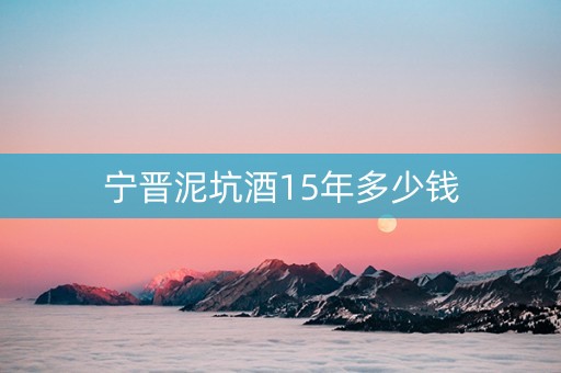 宁晋泥坑酒15年多少钱