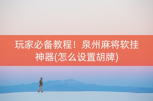 玩家必备教程！泉州麻将软挂神器(怎么设置胡牌)