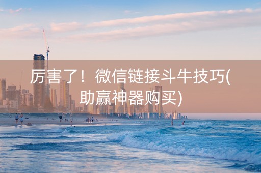 厉害了！微信链接斗牛技巧(助赢神器购买)