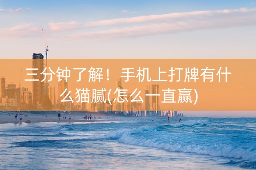 三分钟了解！手机上打牌有什么猫腻(怎么一直赢)