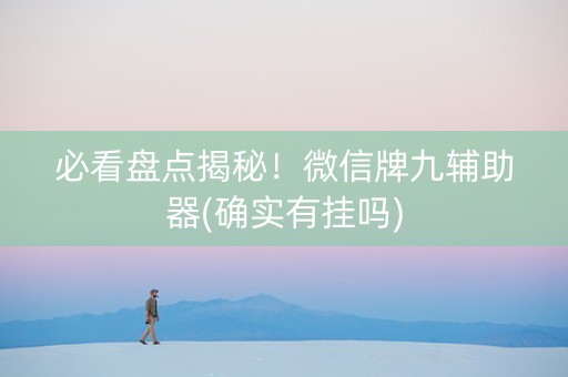 必看盘点揭秘！微信牌九辅助器(确实有挂吗)