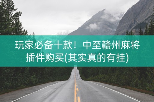 玩家必备十款！中至赣州麻将插件购买(其实真的有挂)