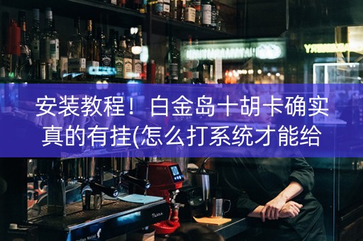 安装教程！白金岛十胡卡确实真的有挂(怎么打系统才能给好牌)