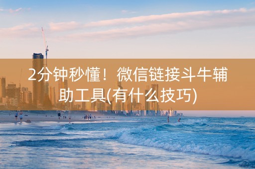 2分钟秒懂！微信链接斗牛辅助工具(有什么技巧)