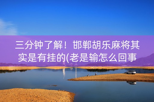三分钟了解！邯郸胡乐麻将其实是有挂的(老是输怎么回事)