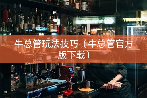 牛总管玩法技巧（牛总管官方版下载）