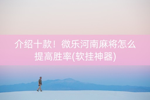 介绍十款！微乐河南麻将怎么提高胜率(软挂神器)