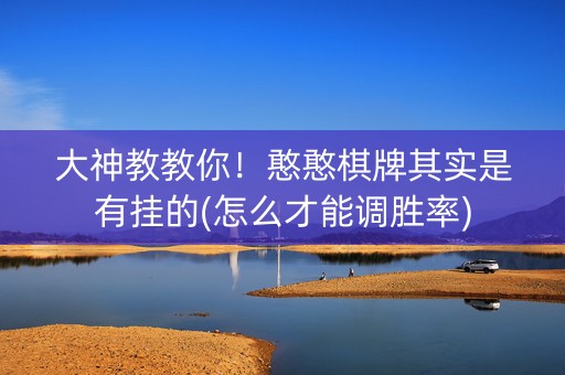 大神教教你！憨憨棋牌其实是有挂的(怎么才能调胜率)