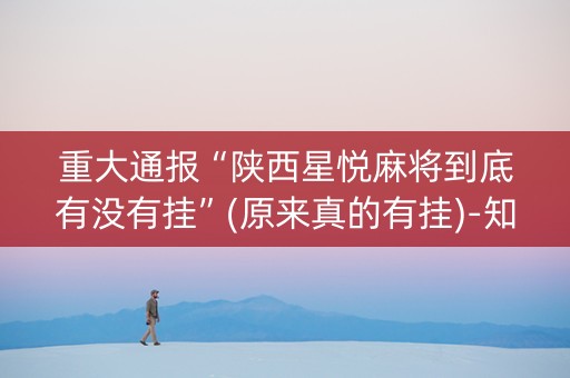 重大通报“陕西星悦麻将到底有没有挂”(原来真的有挂)-知乎