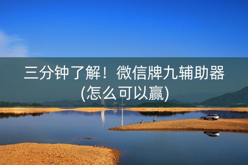 三分钟了解！微信牌九辅助器(怎么可以赢)