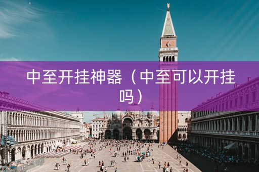 中至开挂神器（中至可以开挂吗）