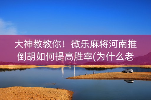 大神教教你！微乐麻将河南推倒胡如何提高胜率(为什么老是输呢)