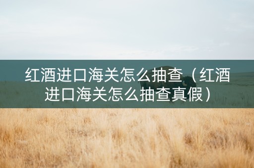 红酒进口海关怎么抽查（红酒进口海关怎么抽查真假）