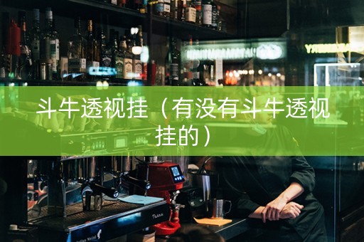 斗牛透视挂（有没有斗牛透视挂的）