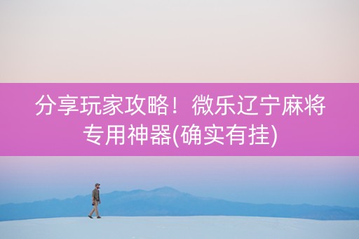 分享玩家攻略！微乐辽宁麻将专用神器(确实有挂)