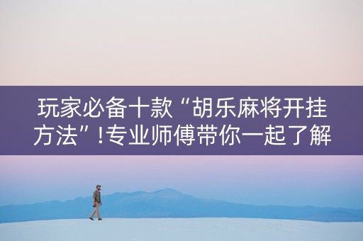 玩家必备十款“胡乐麻将开挂方法”!专业师傅带你一起了解（详细教程）-知乎