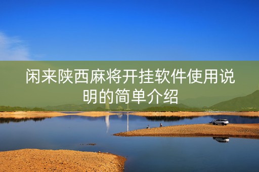 闲来陕西麻将开挂软件使用说明的简单介绍