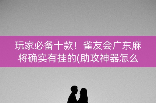 玩家必备十款！雀友会广东麻将确实有挂的(助攻神器怎么才会赢)
