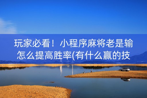 玩家必看！小程序麻将老是输怎么提高胜率(有什么赢的技巧)
