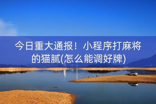 今日重大通报！小程序打麻将的猫腻(怎么能调好牌)