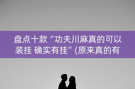盘点十款“功夫川麻真的可以装挂 确实有挂”(原来真的有挂)-知乎