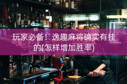 玩家必备！逸趣麻将确实有挂的(怎样增加胜率)