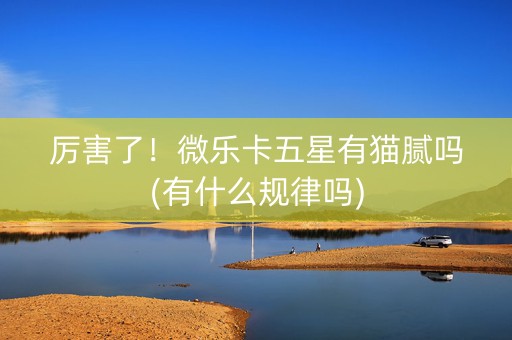 厉害了！微乐卡五星有猫腻吗(有什么规律吗)