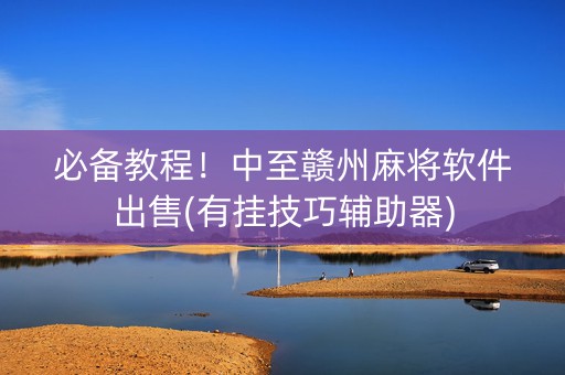 必备教程！中至赣州麻将软件出售(有挂技巧辅助器)