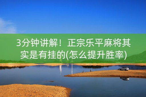 3分钟讲解！正宗乐平麻将其实是有挂的(怎么提升胜率)