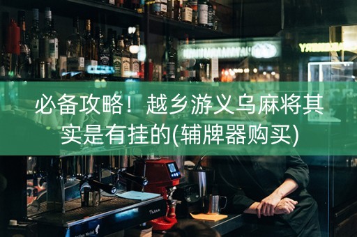 必备攻略！越乡游义乌麻将其实是有挂的(辅牌器购买)