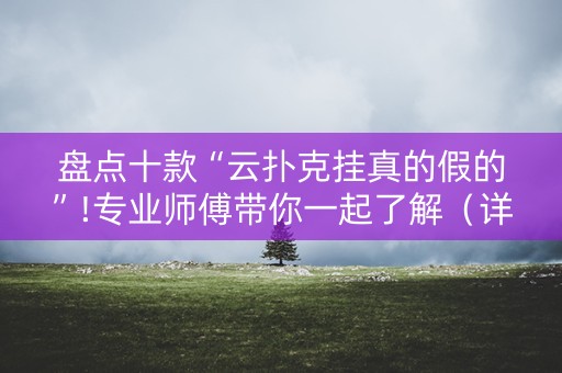 盘点十款“云扑克挂真的假的”!专业师傅带你一起了解（详细教程）-知乎