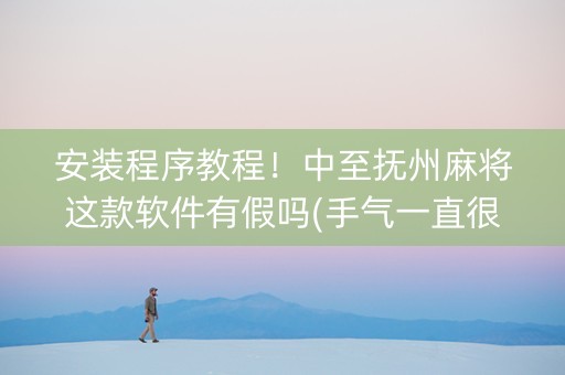 安装程序教程！中至抚州麻将这款软件有假吗(手气一直很差)