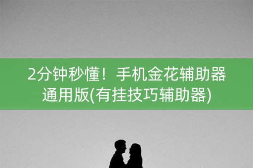 2分钟秒懂！手机金花辅助器通用版(有挂技巧辅助器)