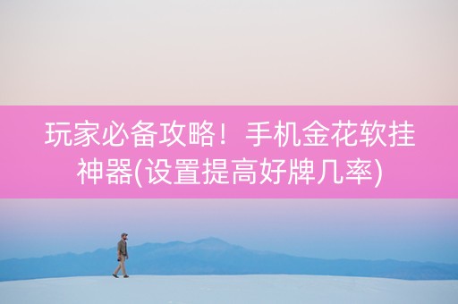 玩家必备攻略！手机金花软挂神器(设置提高好牌几率)