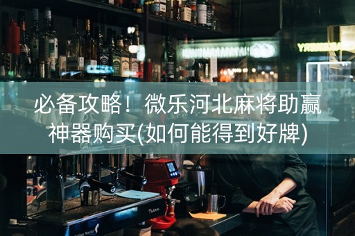 必备攻略！微乐河北麻将助赢神器购买(如何能得到好牌)