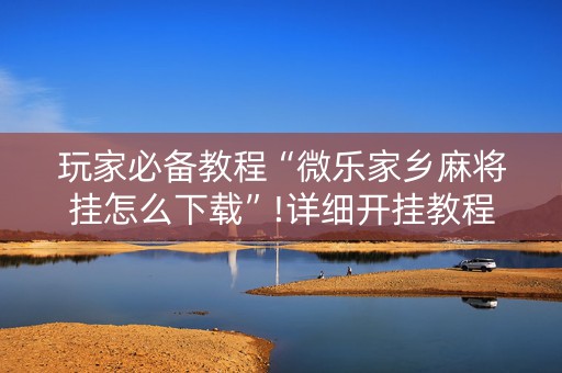 玩家必备教程“微乐家乡麻将挂怎么下载”!详细开挂教程-知乎